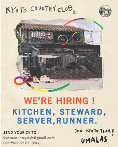 Lowongan Kerja Sebagai Kitchen, Steward, Server, Runner untuk Kyoto Country Club di Bali penempatan di Umalas
