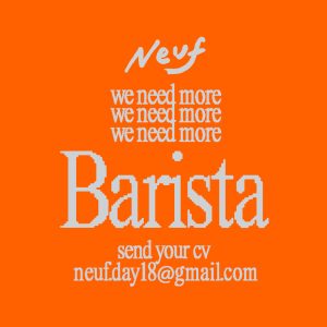 Lowongan Kerja Sebagai Barista untuk Neuf Day Penempatan di Ubud, Gianyar