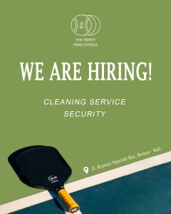Lowongan Kerja Sebagai Cleaning Service, Security untuk Ten Twenty Padel & Pickle di Bali penempatan di Benoa