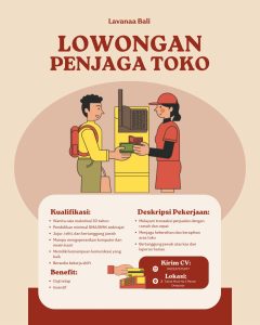 Lowongan Kerja Sebagai Penjaga Toko untuk Lavannaa Bali Penempatan di Denpasar