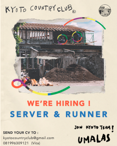 Lowongan Kerja Sebagai Server & Runner untuk Kyoto Country Club Penempatan di Umalas, Badung