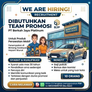Lowongan Kerja Sebagai Team Promosi untuk Bintang Swalayan Penempatan di Denpasar
