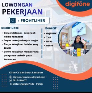 Lowongan Kerja Sebagai Frontliner untuk Digiphone Penempatan di Denpasar