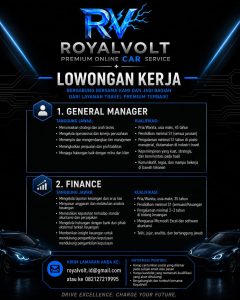 Lowongan Kerja Sebagai General Manager, Finance untuk Royalvolt Penempatan di Bali