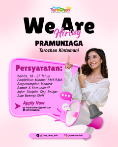 Lowongan Kerja Sebagai Pramuniaga untuk Taro Chan Penempatan di Kintamani, Bangli