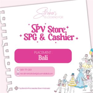 Lowongan Kerja Sebagai Supervisor, Kasir, dan SPG untuk Stroberi Penempatan di Badung